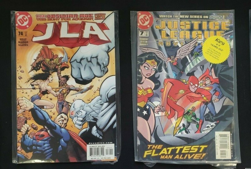 JLA 8PC (VF) FLASH FAX, A FOOL IN LOVE, JUSTICE LEAGUE ADVENTURES 1990-2003