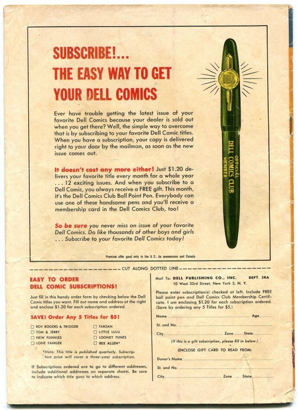 Rex Allen #28  1958 - Dell  -G - Comic Book