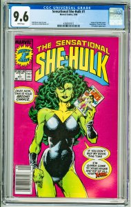 The Sensational She-Hulk #1 (1989) CGC 9.6! White Pages!