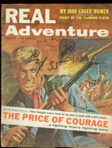 REAL ADVENTURE MARCH 1958-1000 CAGED WOMEN-WESTERN G/VG