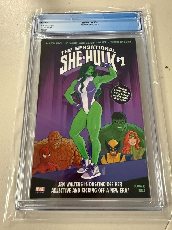 Wolverine # 36 CGC Graded 9.8 Marvel Comic Book Hellverine 2023 JH34