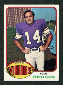 1976 Topps Fred Cox #479  NM-MT+  Minnesota Vikings