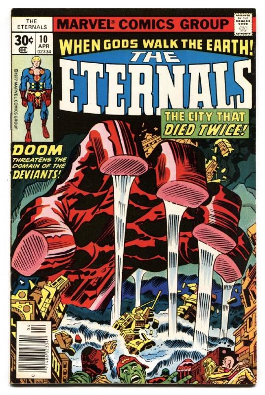 THE ETERNALS #10 comic book Jack Kirby-Comic Book Marvel 1976 VF