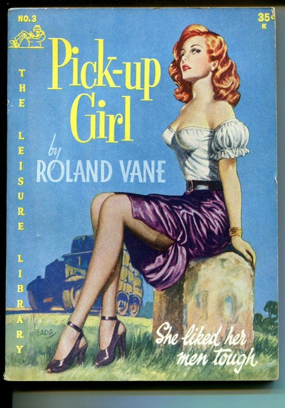 Leisure Library #3 1952-Roland Vance-spicy Good Girl art cover-Heade-VG/FN