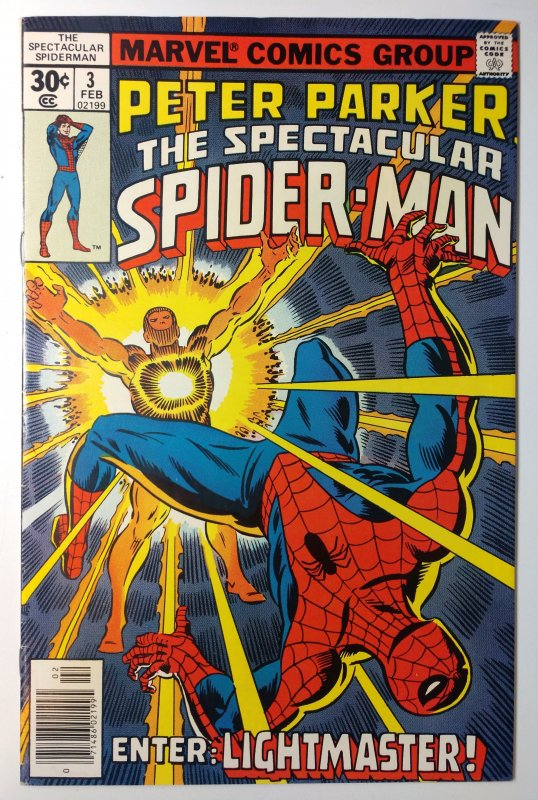 The Spectacular Spider-Man #3 (7.0, 1977) 1ST APP OF LIGHTMASTER