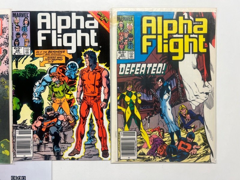 4 Alpha Flight Marvel Comic Books # 26 28 30 34 Avengers Spiderman 51 SM10