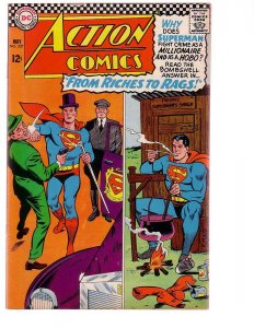 ACTION COMICS #337 1966-SUPERMAN-RICHES TO RAGS---DC FN/VF