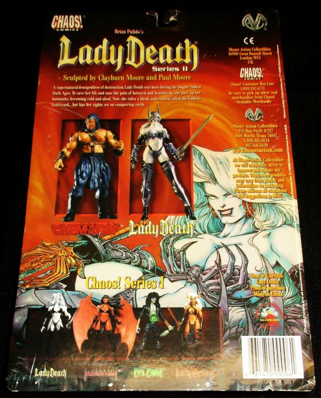 Brian Pulido's Lady Death II Action Figure by Clayburn Moore (Chaos, 1999)