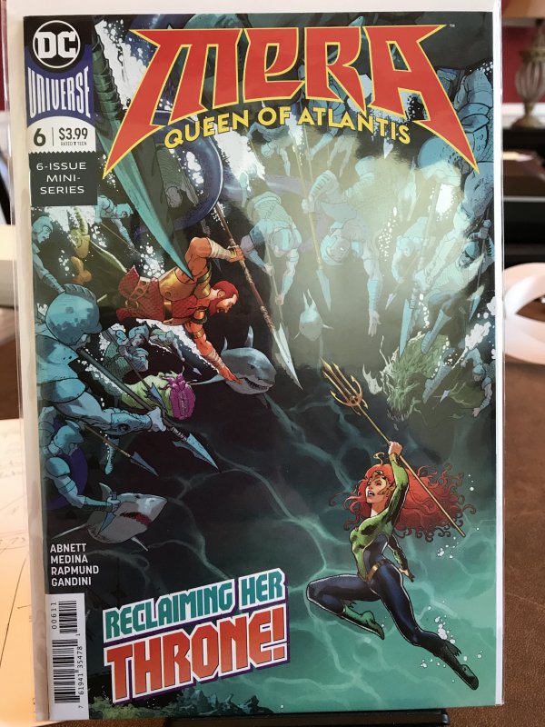 Mera: Queen of Atlantis  Complete Set. 1,2,3,4,5,6  Nicola Scott Covers!  2018