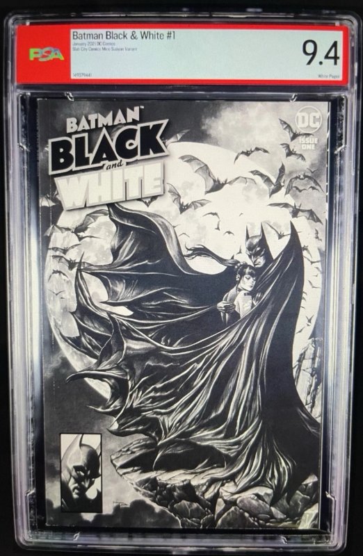 2021 Batman Black & White #1 Suayan Cover A, PSA Graded 9.4