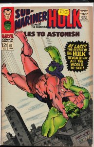 Tales to Astonish #87 (1967) Hulk