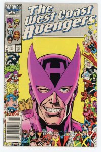 West Coast Avengers #14 Steve Englehart Al Milgrom Anniversary Frame Newsstan...