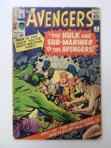 The Avengers #3 FR/GD condition 4 cumulative spline split