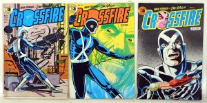 Crossfire Lot of 3 #7, 10, 13 (1984) Eclipse Comics 1st Print Comic Books