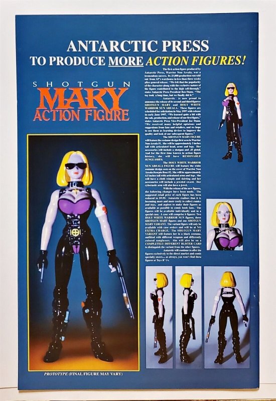 Warrior Nun: Black & White #2 (April 1997, Antarctic) 9.0 VF/NM  