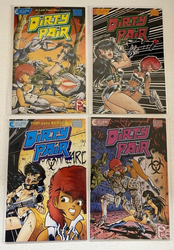 Dirty Pair lot 12 different books Eclipse 8.0 VF (mostly Modern Age)
