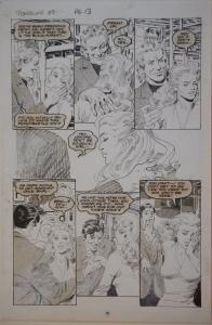 GRAY MORROW original art, POWERLINE #7 pg 13,11x17, 1989, more art in store