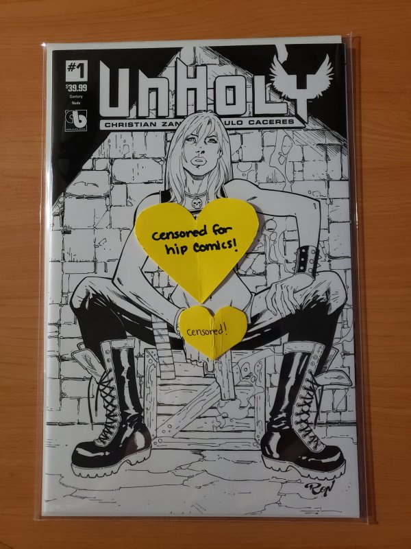 *RARE* Unholy #1 Sketch Century Nude Variant Cover 1/50 ONLY 50 MADE!