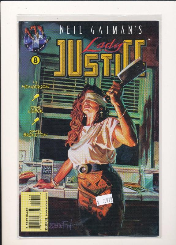 LOT OF 5 ~ Neil Gaiman's LADY JUSTICE #7, 8, 9, 10, 11 F/VF(SIC608)