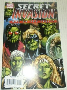 Secret Invasion Who Do You Trust? # 1 One-Shot August 2008 Marvel