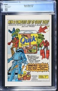 Secret Wars II #7 1986 Marvel Comics CGC 9.8 White Pages 016