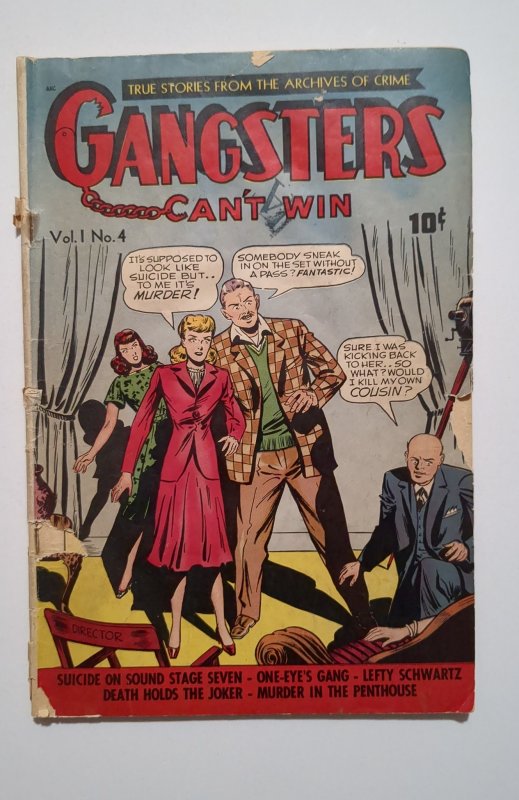 Gangsters Can't Win #4 (1948) Incomplete Poor 0.5
