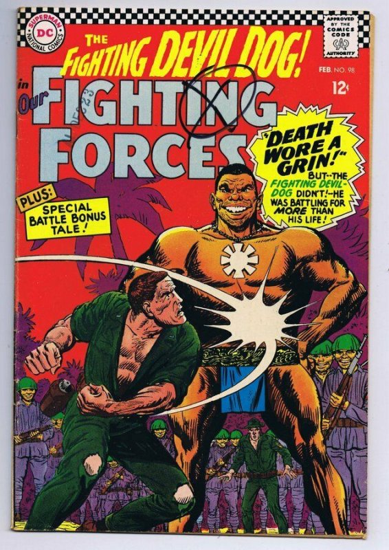 Our Fighting Forces #98 ORIGINAL Vintage 1966 DC Comics  