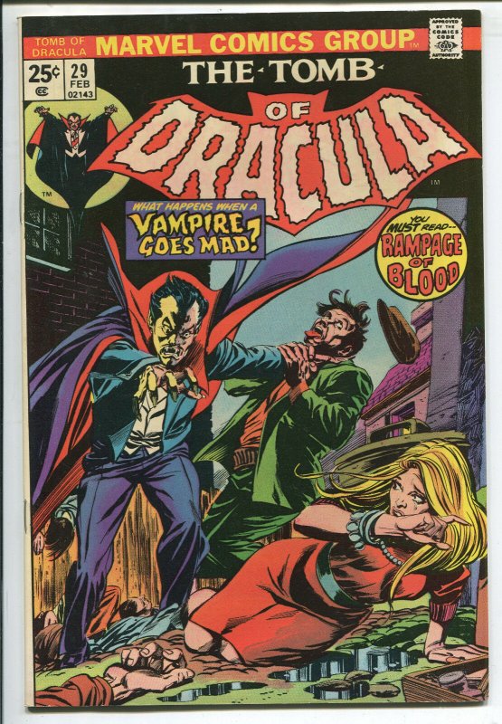 Tomb of Dracula #29 - Rampage of Blood! - 1975 (Grade 8.5)