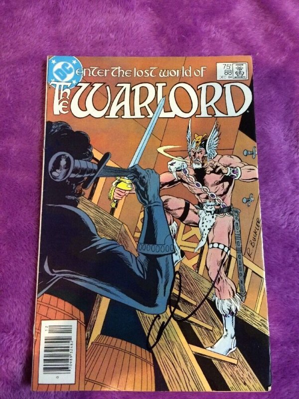The warlord #88 rare bronze age signed by gary cohn dc comics comic book vintage
