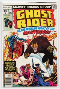 Ghost Rider #27 (1977) Ghost Rider