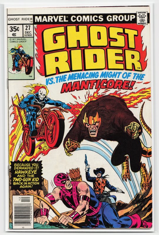 Ghost Rider #27 (1977) Ghost Rider