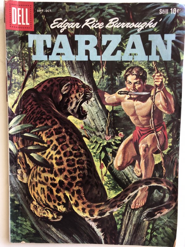 Tarzan #114,Marsh art, curl at one corner
