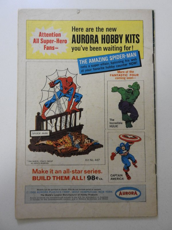 Fantastic Four #58 (1967) VG Condition moisture stain