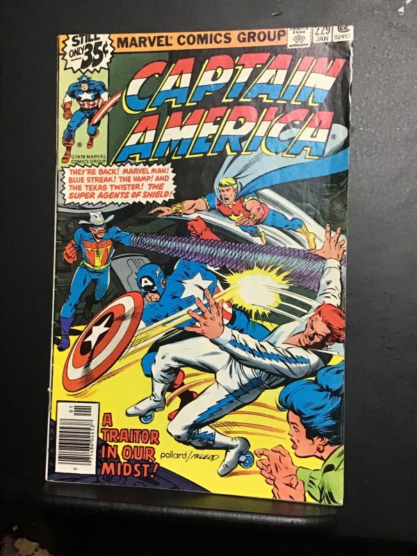 Captain America #229 (1979) mid high-grade return Marvel Man!FN/VF Wow!