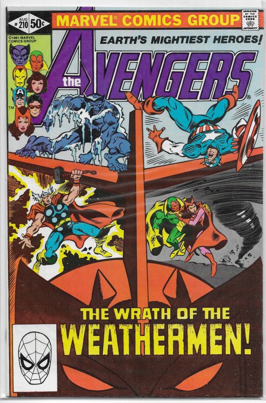 Avengers   vol. 1   #210 FN/VF Mantlo/Colan, Scarlet Witch, Jocasta