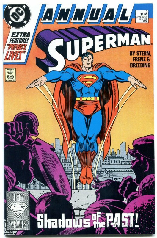 Superman Annual #2 1988- First Post-Crisis Cadmis NM-