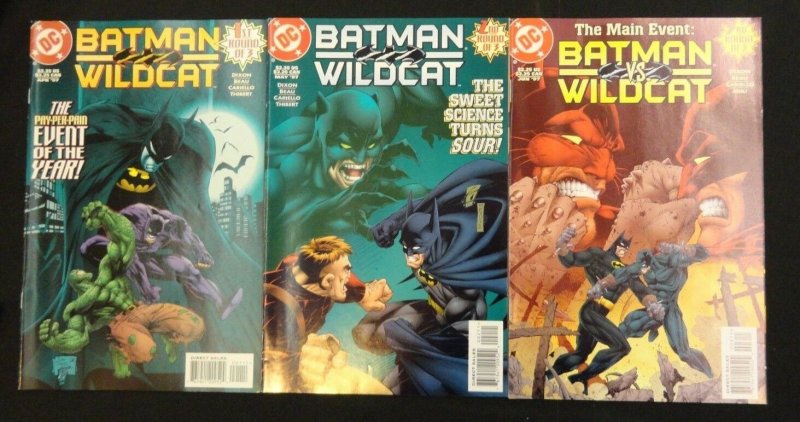 BATMAN/WILDCAT #1,2,3 LOT OF 3 COMIC 1997 DC (#3 The Main Event)