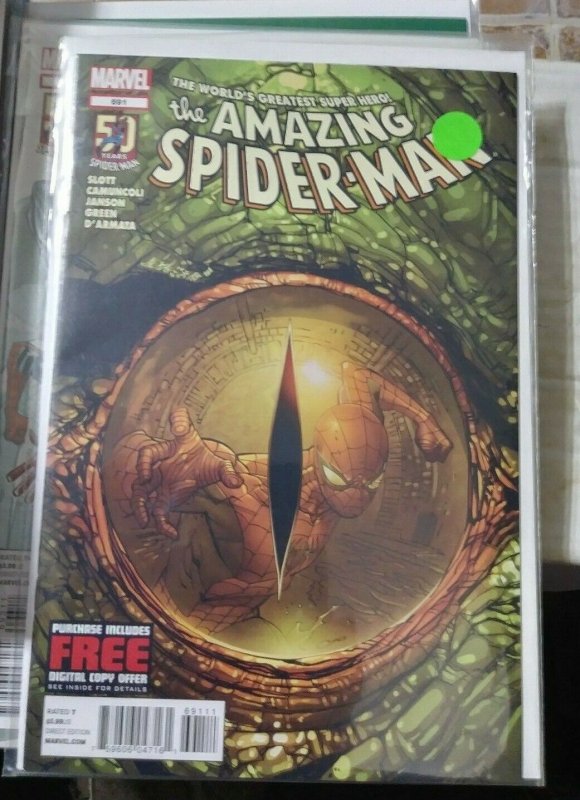 Amazing Spider-Man # 691 2012  marvel  LIZARD +MORBIUS VAMPIRE no turing back 4