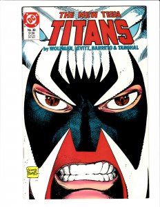 New Teen Titans #30 DC 1987 NM 9.4 Brother Blood cover by Eduardo Barreto