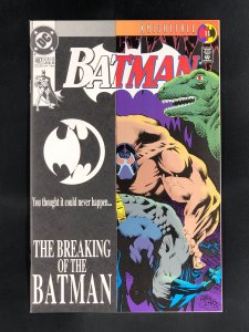 Batman #497 (1993) NM Variant Cover with Card Stock Overlay