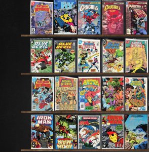 Huge Lot 140+ Comics with Blue Devil, Catwoman, The Fly, Iron Man & More!