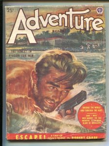 Adventure 11/1951-Popular-Prison break cover by Rafael De Soto-Escape From De... 