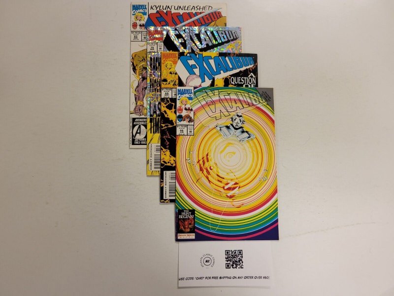 4 Excalibur Marvel Comic Books #63 66 69 75 51 TJ28