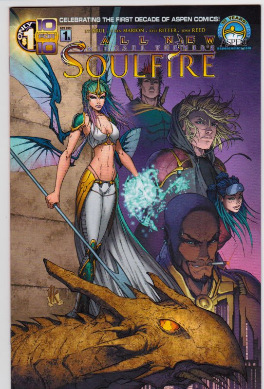 Soulfire (Michael Turner's All New) #1 Cover A (Nov 2013, Aspen) 9.4 NM