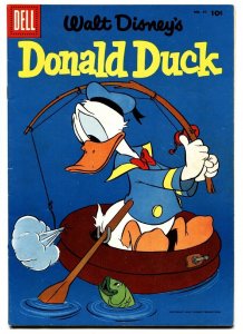 DONALD DUCK  #47 comic book-1956-FISHING COVER-VF-