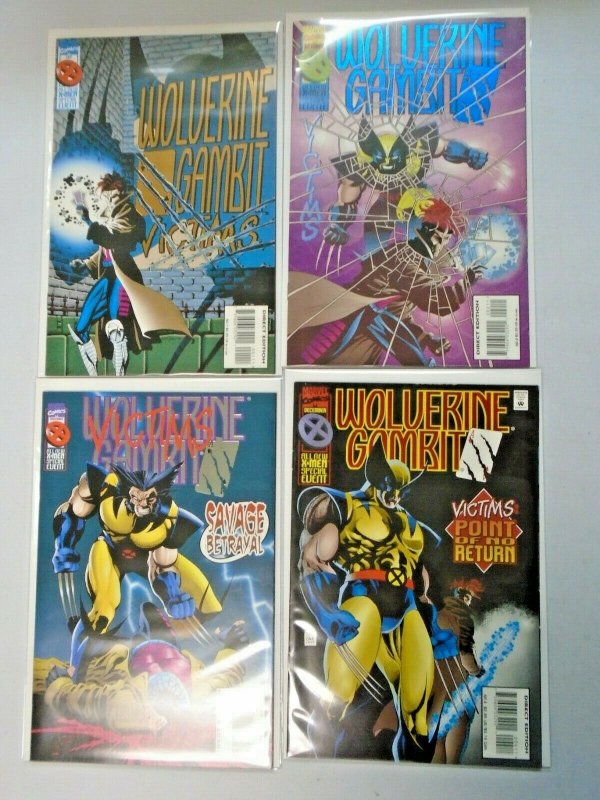 Wolverine Gambit Victims Set #1-4 Average 8.0 VF (1995)