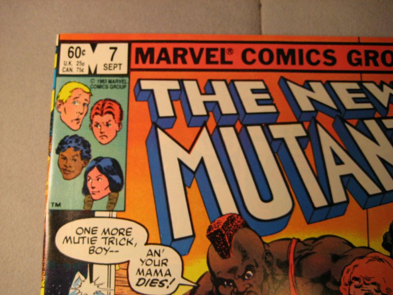 The New Mutants #7 (1983, Marvel Comics) 