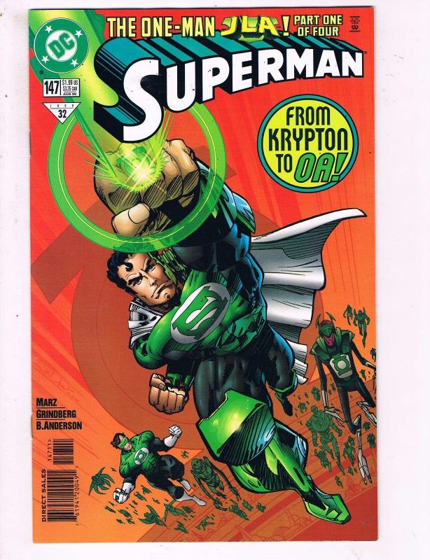 Superman #147 VF DC The One Man JLA Comic Book Marz Green Lantern 1999 DE10