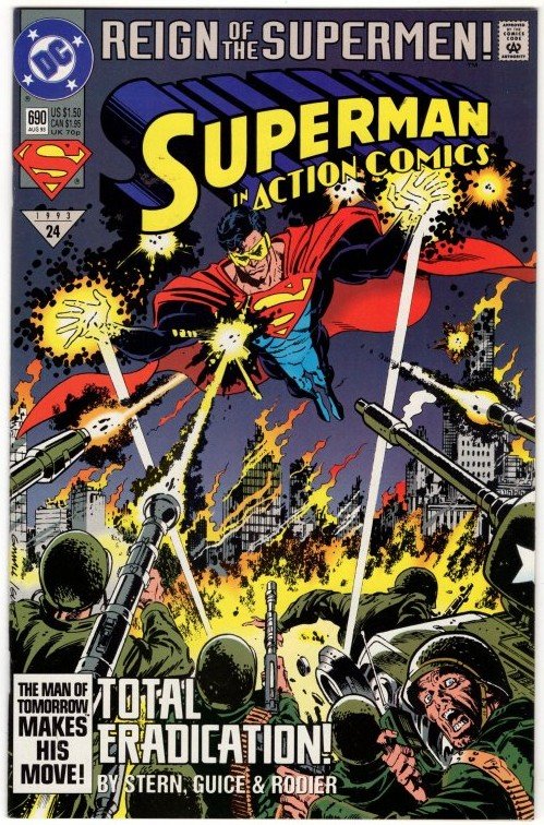 Action Comics #690 (1993) Reign of The Supermen! High Grade DC