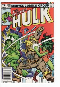 INCREDIBLE HULK 282 NM 1st MEETING HULK and SHE HULK! SUPER HOT!!